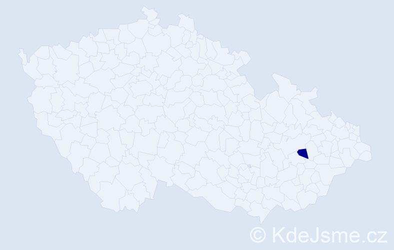 Jméno: 'Kafa', počet výskytů 1 v celé ČR