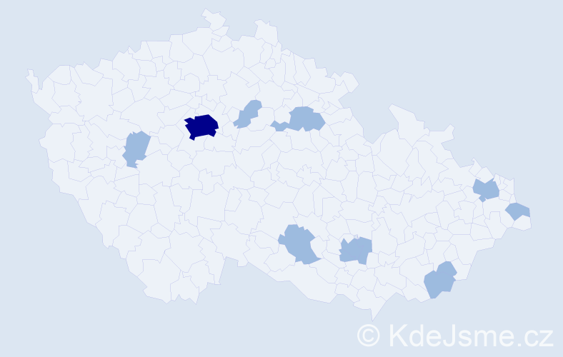 Jméno: 'Tabita', počet výskytů 14 v celé ČR