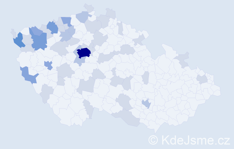 Jméno: 'Chung', počet výskytů 89 v celé ČR