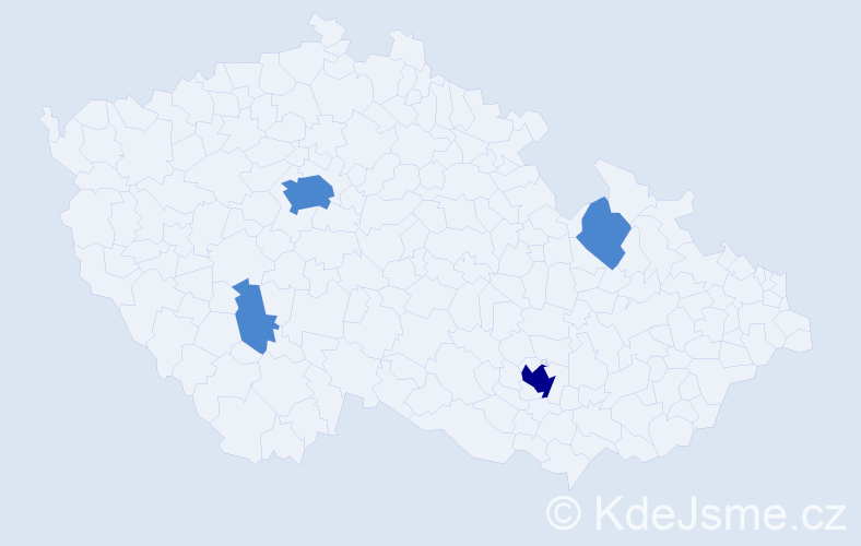 Jméno: 'Juditha', počet výskytů 6 v celé ČR