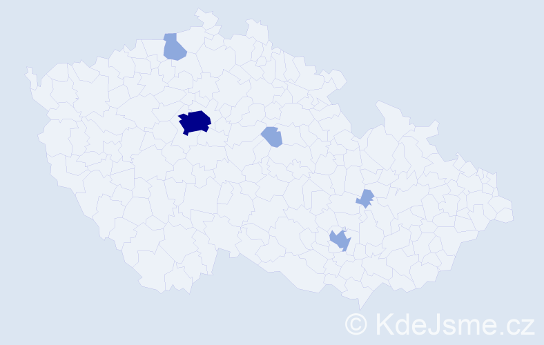 Jméno: 'Ielyzaveta', počet výskytů 9 v celé ČR