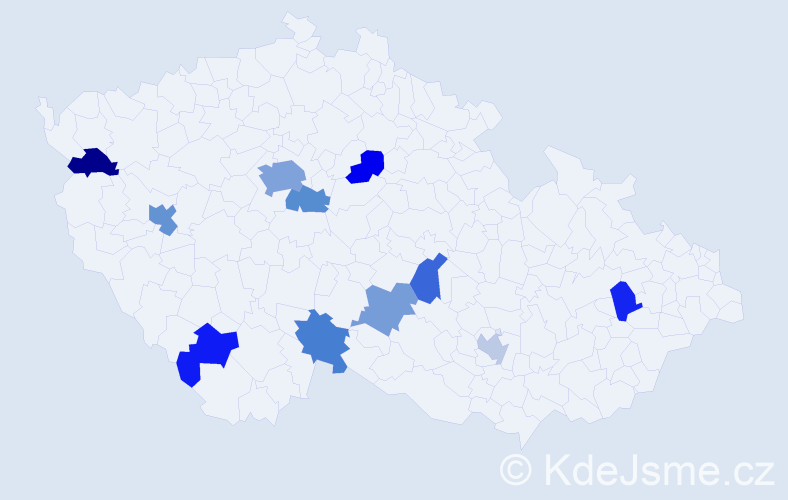 Jméno: 'Arna', počet výskytů 18 v celé ČR