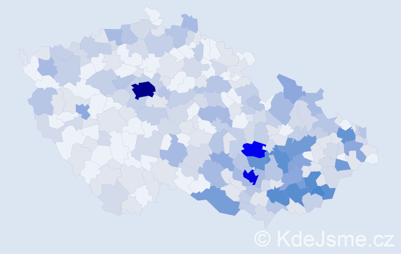 Jméno: 'Vincenc', počet výskytů 587 v celé ČR