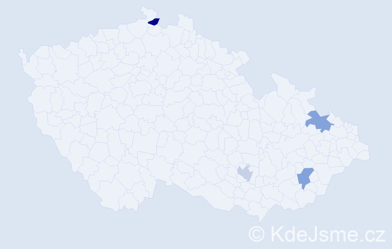 Jméno: 'Dominik Michal', počet výskytů 4 v celé ČR