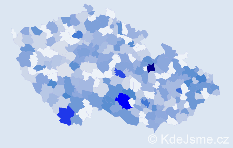 Jméno: 'Tina', počet výskytů 648 v celé ČR