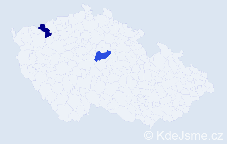 Jméno: 'Dorčo', počet výskytů 2 v celé ČR