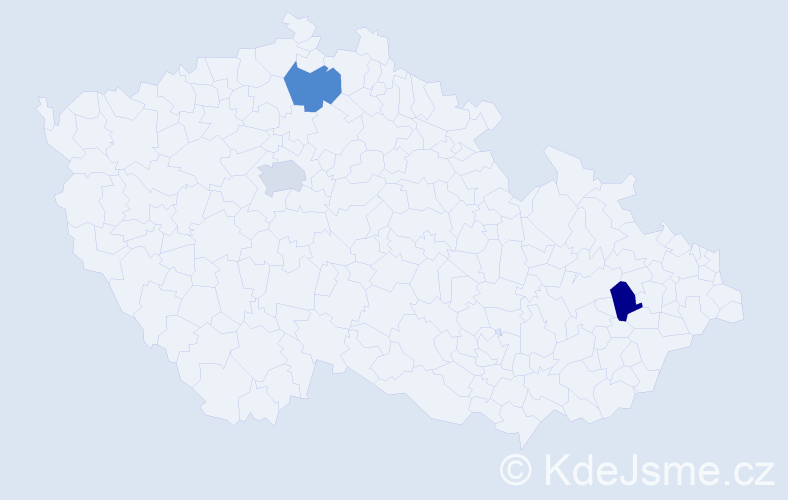 Jméno: 'Daliborka', počet výskytů 3 v celé ČR