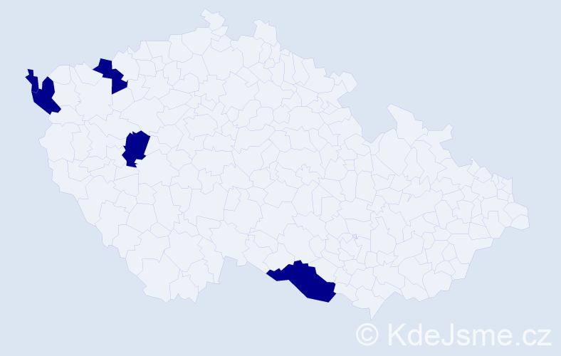 Jméno: 'Ba Tuan', počet výskytů 5 v celé ČR
