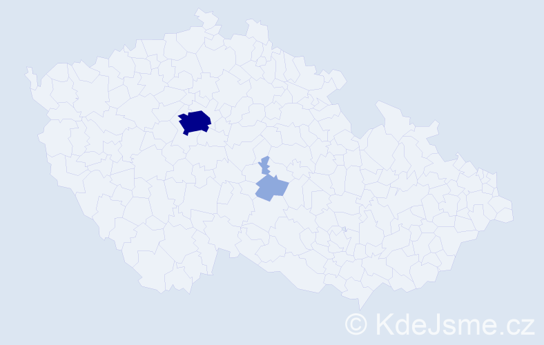 Jméno: 'Kosuke', počet výskytů 6 v celé ČR