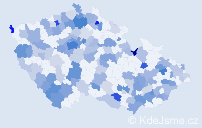 Jméno: 'Jasmína', počet výskytů 330 v celé ČR