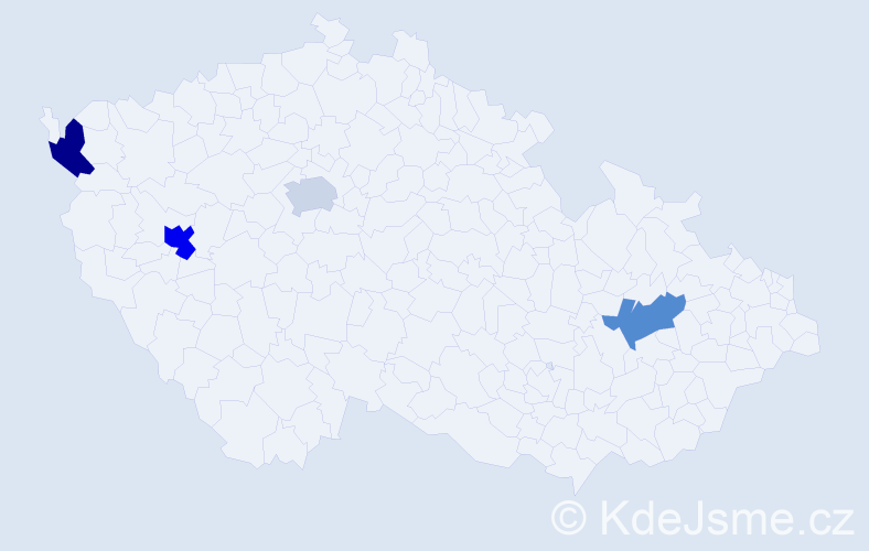 Jméno: 'Van Thap', počet výskytů 5 v celé ČR
