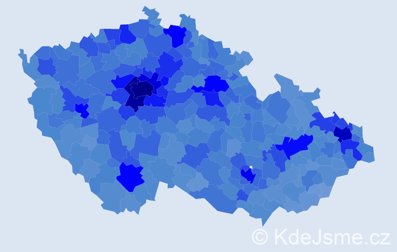 Jméno: 'Lucie', počet výskytů 111936 v celé ČR