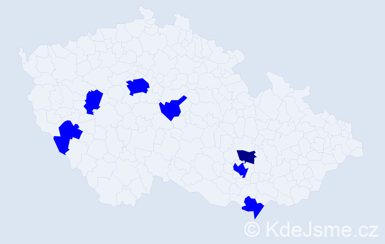 Jméno: 'Ulambayar', počet výskytů 8 v celé ČR