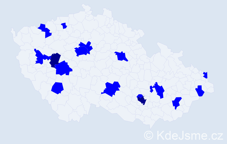 Jméno: 'Timmy', počet výskytů 18 v celé ČR