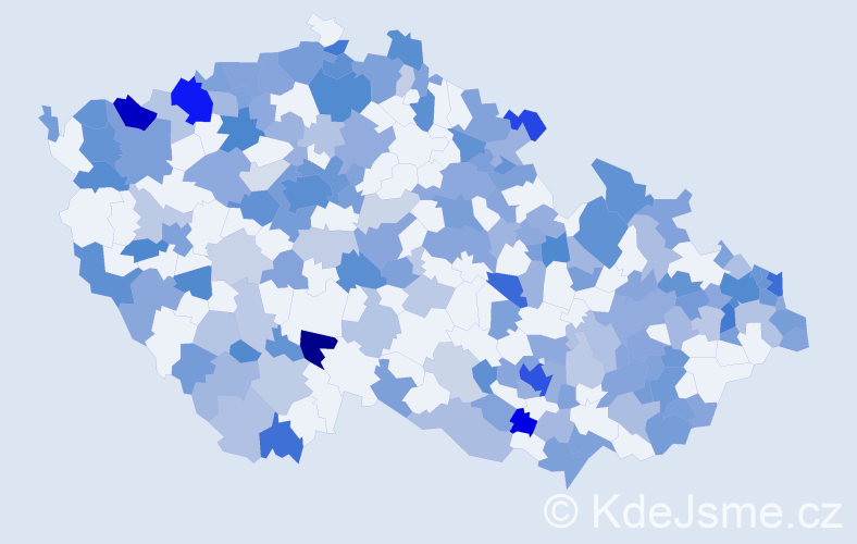 Jméno: 'Katarina', počet výskytů 369 v celé ČR