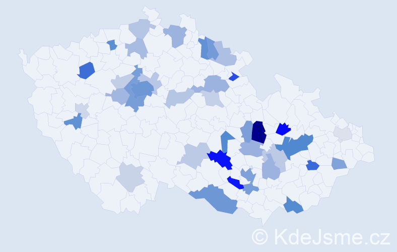 Jméno: 'Jasna', počet výskytů 88 v celé ČR