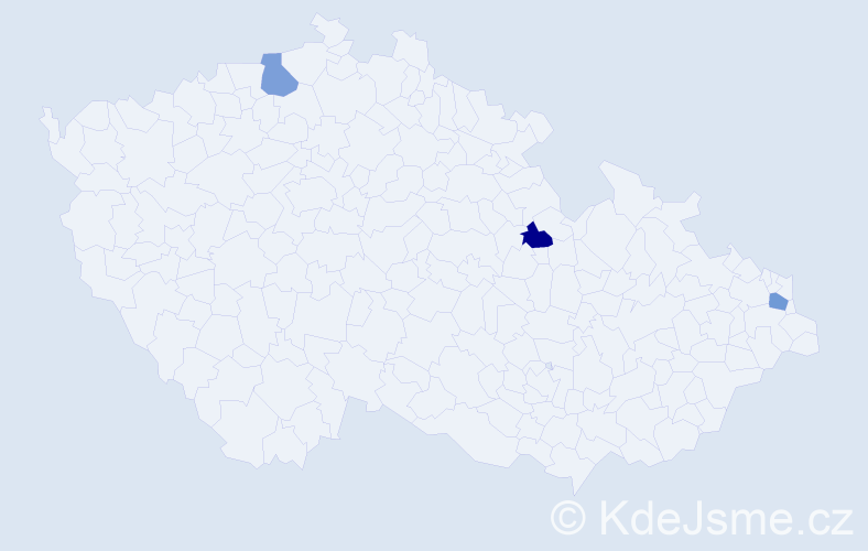 Jméno: 'Eliška Mária', počet výskytů 3 v celé ČR
