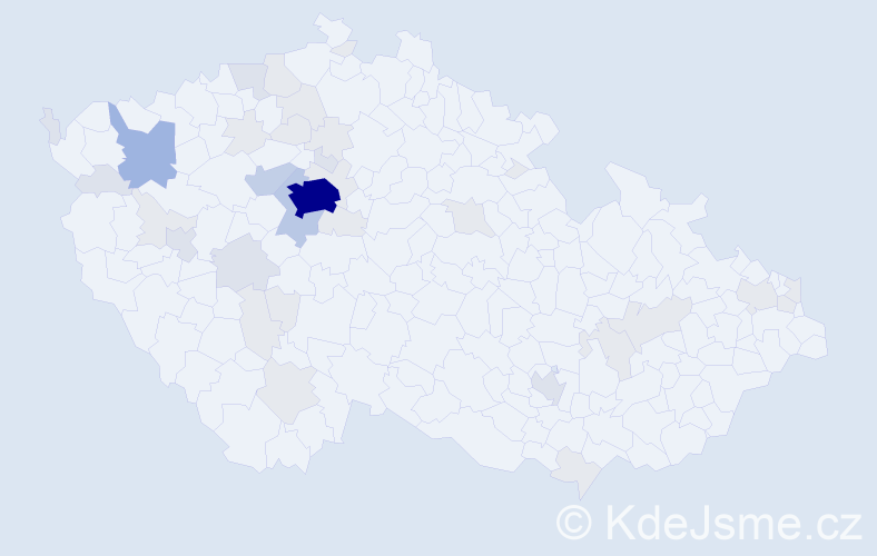 Jméno: 'Daniil', počet výskytů 108 v celé ČR