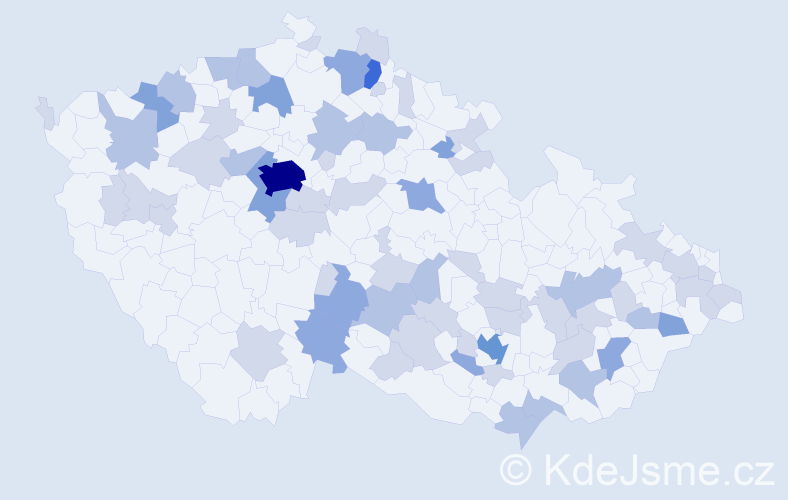 Jméno: 'Borek', počet výskytů 133 v celé ČR