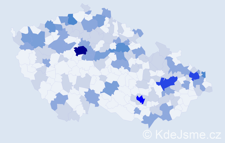 Jméno: 'Paulína', počet výskytů 231 v celé ČR