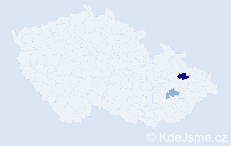 Jméno: 'Páťa', počet výskytů 2 v celé ČR