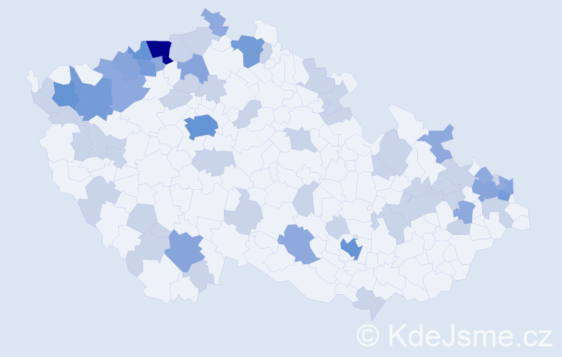 Jméno: 'Gerta', počet výskytů 124 v celé ČR