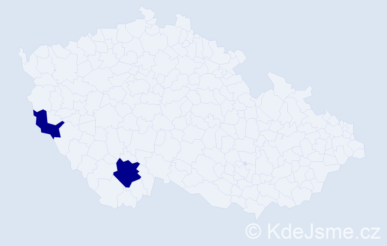 Jméno: 'Remzie', počet výskytů 2 v celé ČR