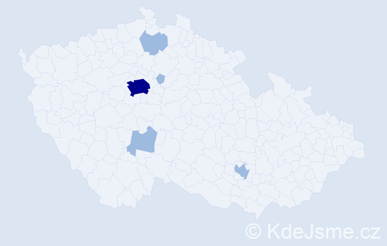 Jméno: 'Oles', počet výskytů 8 v celé ČR