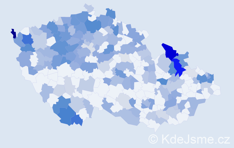 Jméno: 'Etela', počet výskytů 398 v celé ČR