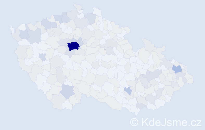 Jméno: 'Jelena', počet výskytů 538 v celé ČR