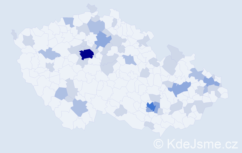 Jméno: 'Julián', počet výskytů 90 v celé ČR