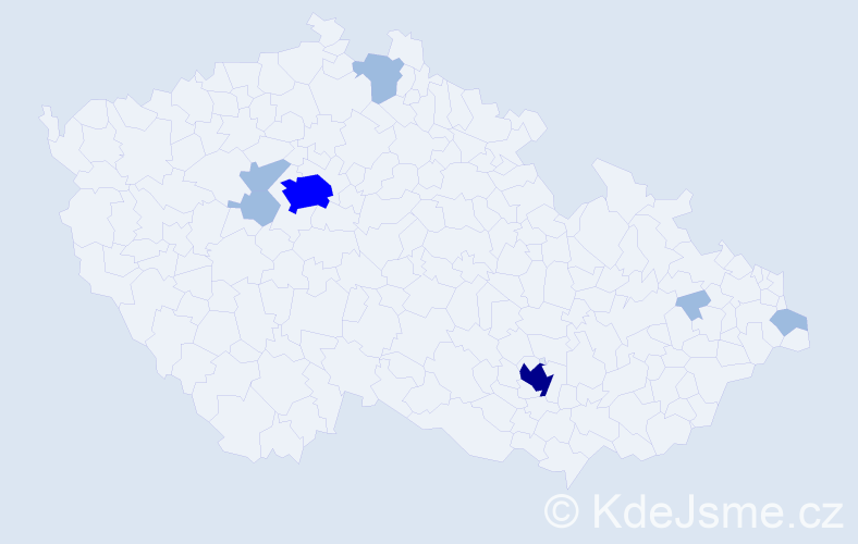 Jméno: 'Yanis', počet výskytů 12 v celé ČR