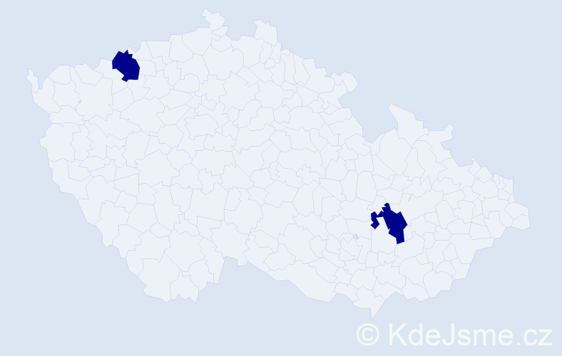 Jméno: 'Matty', počet výskytů 2 v celé ČR