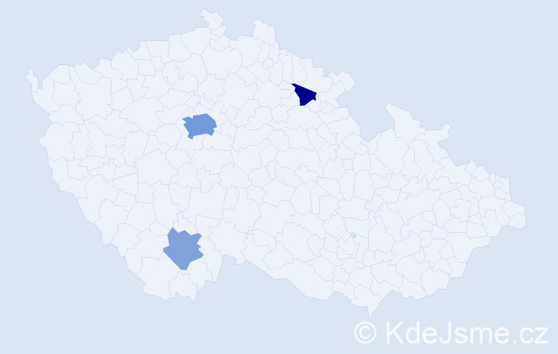 Jméno: 'Gulmira', počet výskytů 10 v celé ČR