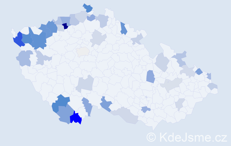 Jméno: 'Willibald', počet výskytů 75 v celé ČR