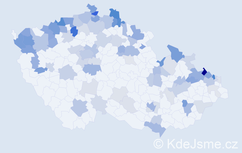 Jméno: 'Edith', počet výskytů 226 v celé ČR