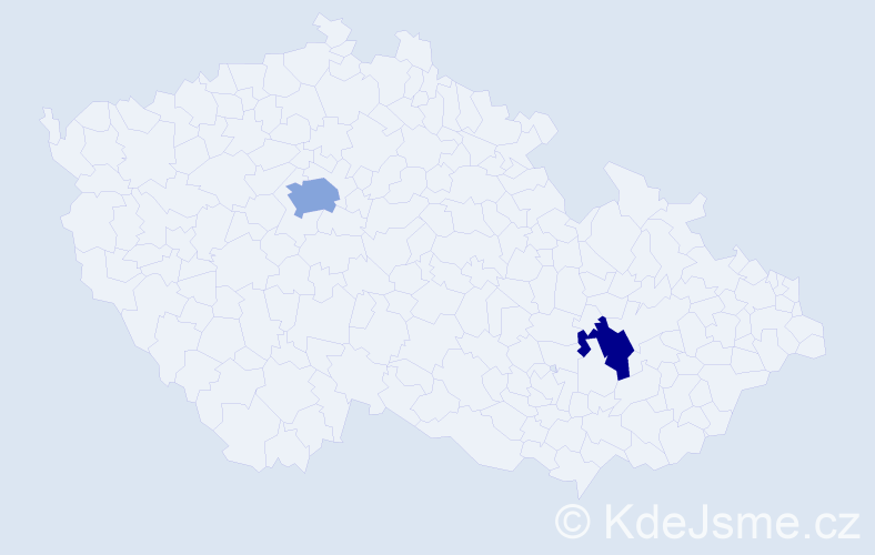 Jméno: 'Aldin', počet výskytů 3 v celé ČR
