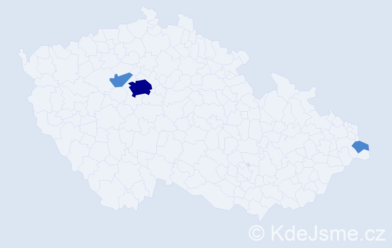 Jméno: 'Nikola Anna', počet výskytů 5 v celé ČR