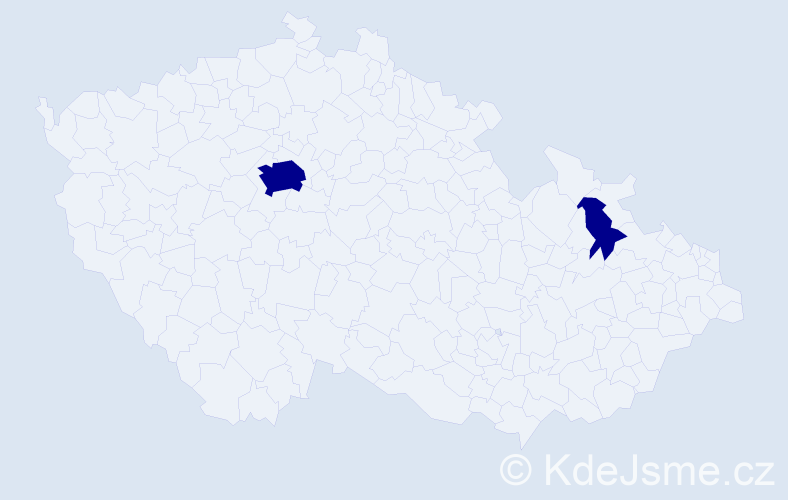 Jméno: 'Tomáš Samuel', počet výskytů 2 v celé ČR