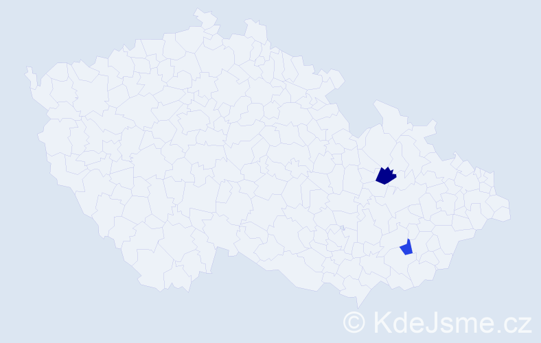 Jméno: 'Miroslav Adrian', počet výskytů 2 v celé ČR