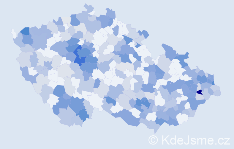 Jméno: 'Isabela', počet výskytů 649 v celé ČR