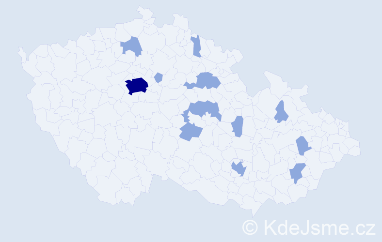 Jméno: 'Erin', počet výskytů 16 v celé ČR