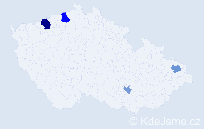 Jméno: 'Samuel Gabriel', počet výskytů 4 v celé ČR