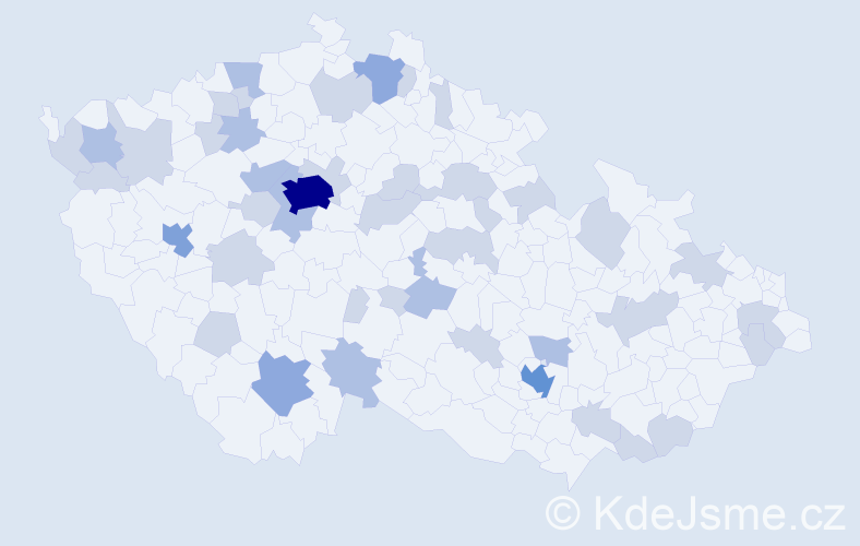 Jméno: 'Sam', počet výskytů 77 v celé ČR