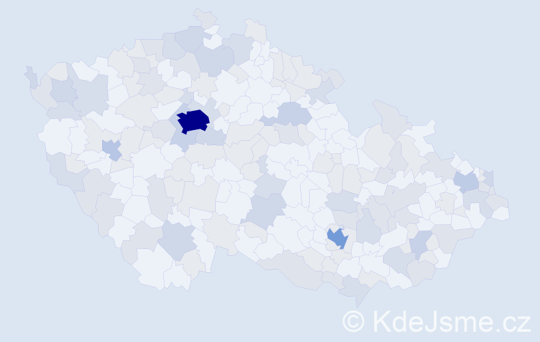 Jméno: 'William', počet výskytů 291 v celé ČR