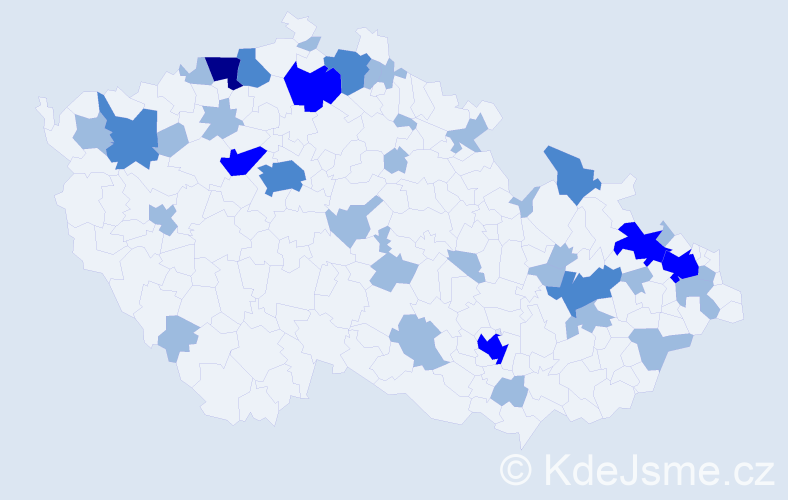 Jméno: 'Editha', počet výskytů 57 v celé ČR