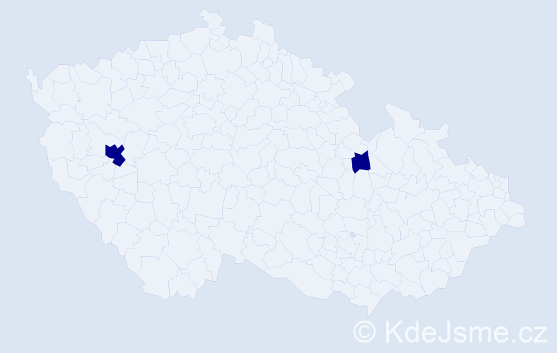 Jméno: 'Erik Kristián', počet výskytů 2 v celé ČR