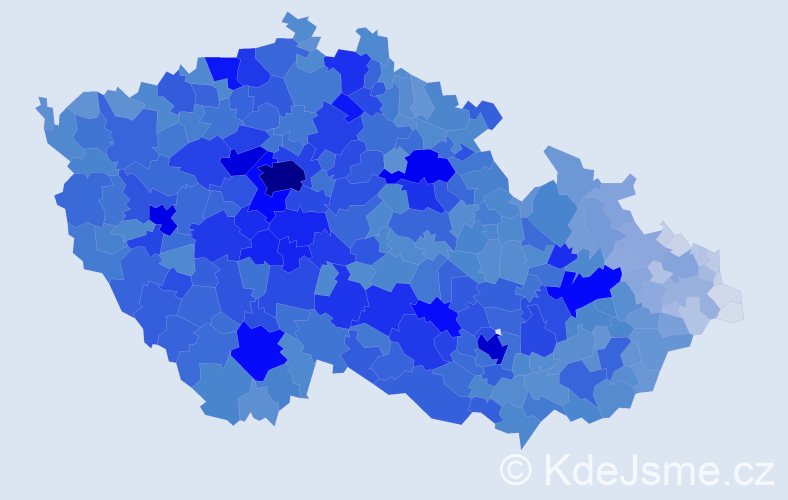 Jméno: 'Jitka', počet výskytů 79647 v celé ČR