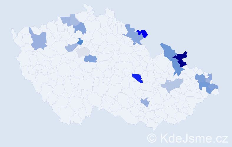 Jméno: 'Georgia', počet výskytů 31 v celé ČR