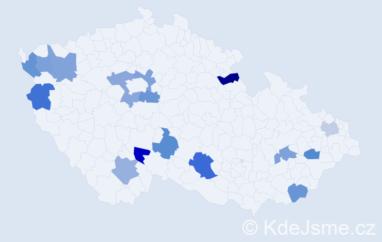 Jméno: 'Lajla', počet výskytů 18 v celé ČR